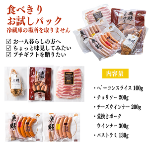 
                  
                    期間限定!驚異の約32%オフ(送料込み2936円)鹿野ファーム厳選のお試しセット【ベーコンスライス】1回で1個までの購入となります。
                  
                